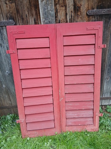 Paar fensterladen holz - holz,
