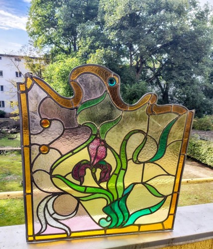 Jugendstil bleiglas fenster - jugendstil,