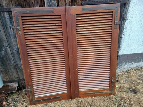 Paar fensterladen holz - paar,