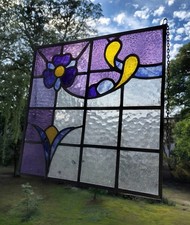 Jugendstil Bleiglasfenster um