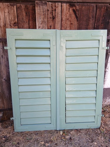 Paar fensterladen holz - paar,
