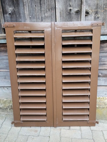 Paar fensterladen holz - -,
