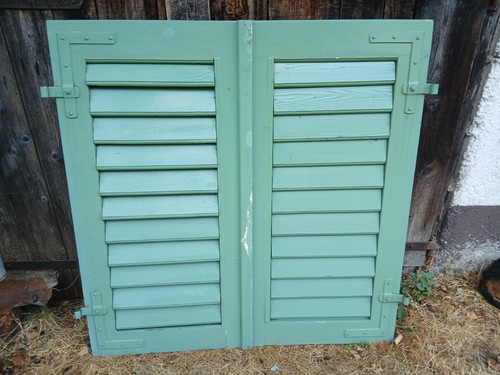 Paar fensterladen holz - paar,
