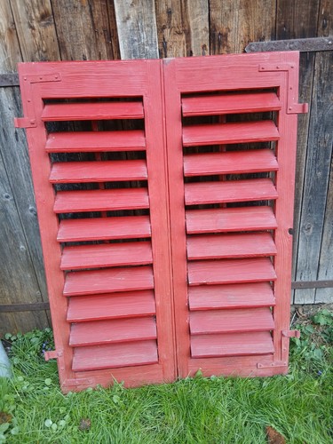 Paar fensterladen holz - holz,