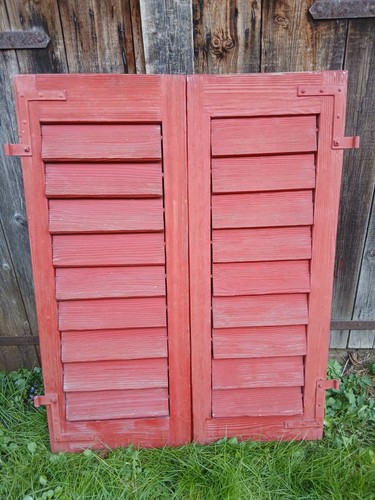 Paar fensterladen holz - paar,