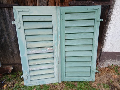 Paar fensterladen holz - fensterladen,
