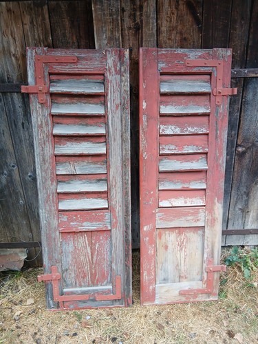 Paar fensterladen holz - fensterladen,